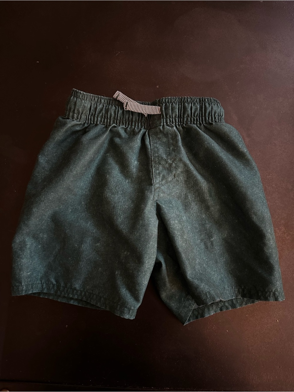 Cat & Jack Kids Elastic-Waist Swim Shorts in Dark Green